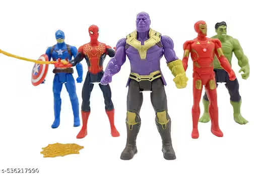 Camin  Superhero Action Figure Toy Set of 5 Superheroes Toys | Action Figure Toys of 5
