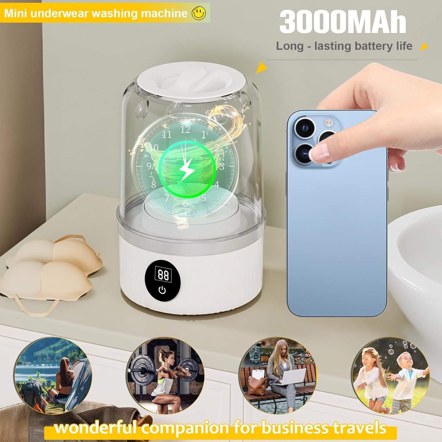 PORTABLE UNDER WEAR WASHING MACHINE