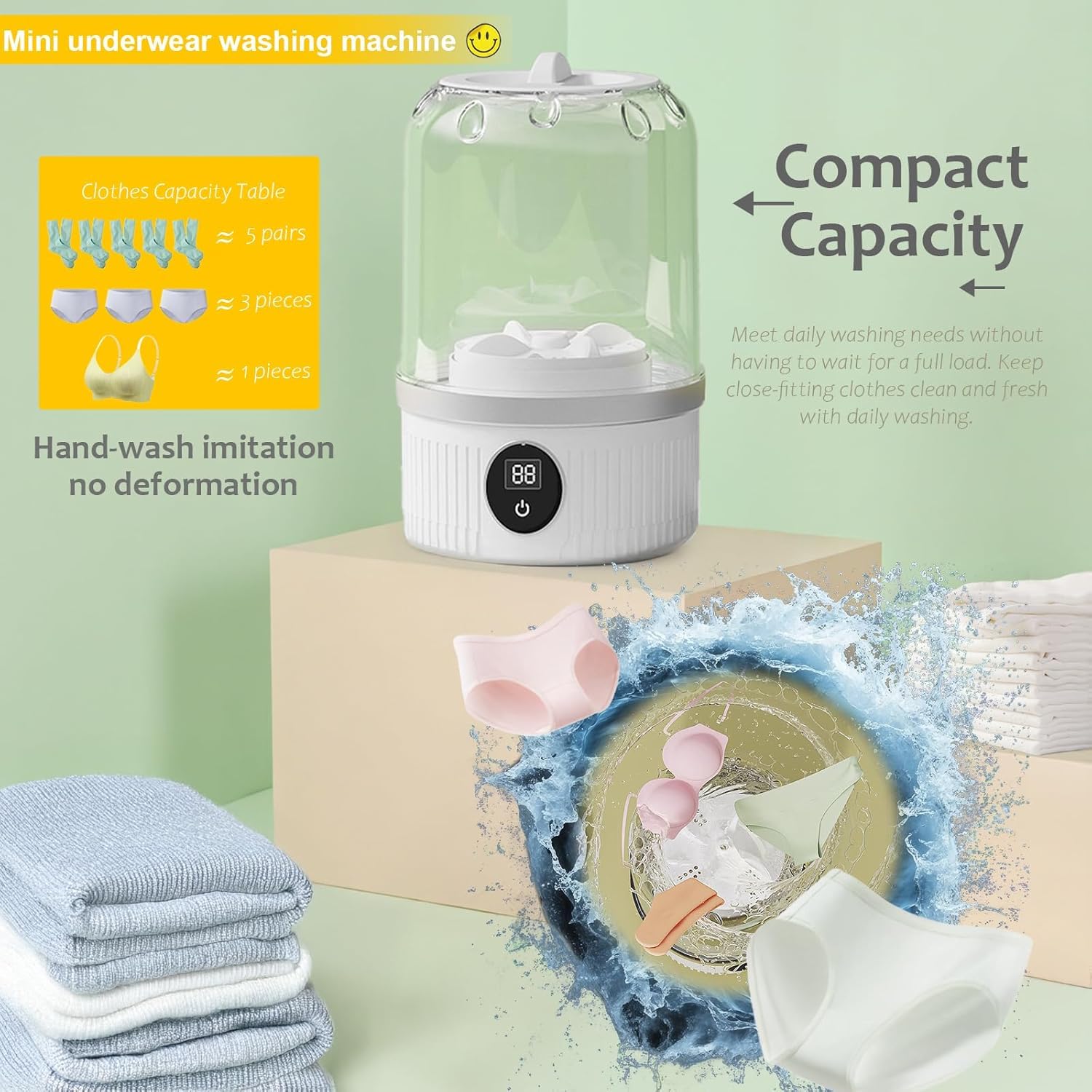 PORTABLE UNDER WEAR WASHING MACHINE