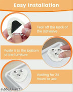 Self Adhesive Mini Swivel Casters Wheels,Triangle Caster W heel, Universal Wheels at The Bottom of The Storage Bo x, Swivel Caster Wheels 360 Degree Rotation Pulley for Furniture Various Storage Boxes (8 PCS)