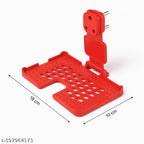 Multipurpose Plastic 3 Pin Plug Holder and Stand – Durable Wall Mount Socket Organizer for Home & Office