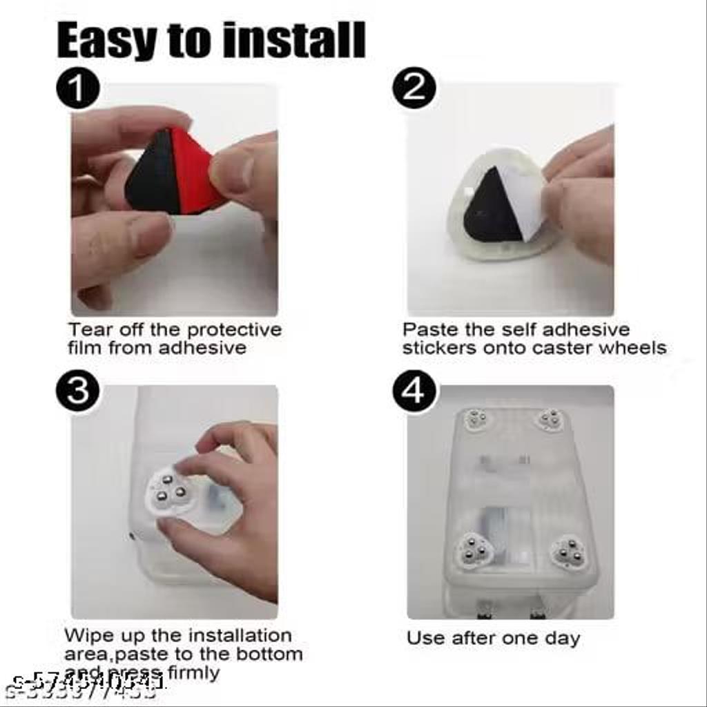 Caneuf Appliance Slider for Kitchen Countertop, Self Adhesive Mini Caster Wheels, 360 Degree Swivel Wheels 16PCS