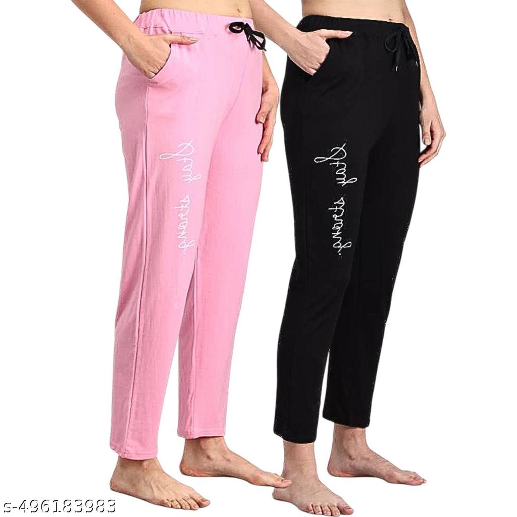 Tora Pyjama Pants for Women Combo | Women Pyjama Set for Night Wear | Womens Lowers Track Pants | Womens Pyjama Set | Lounge Pants Women - Multicolor