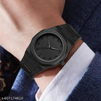Arabic Stylish Analog WristWatch Black Matte