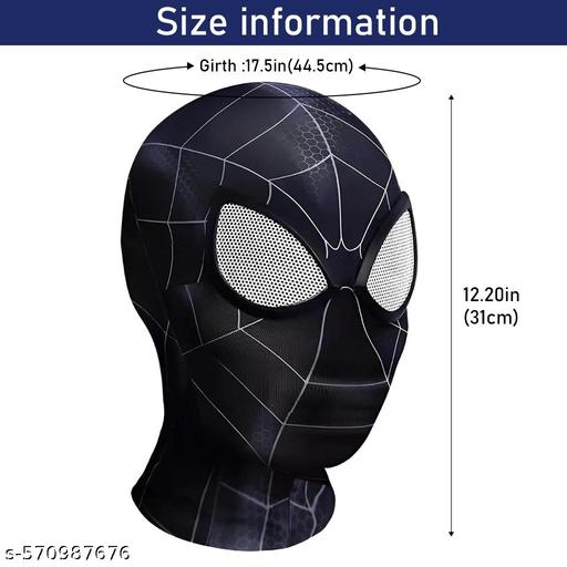 3D Spiderman Mask for Kids and Adults Superhero Cosplay Costume Mask with Lenses Role Play Halloween Christmas Masquerade
