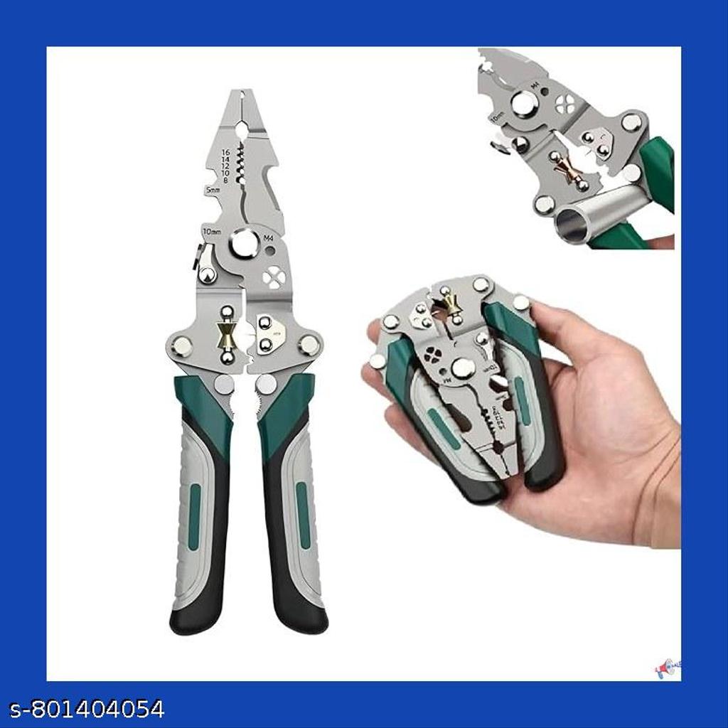 Multifunction Stainless Steel Wire Stripper/Wire Crimping Tool, Wire Cutter, Wire Crimper, Cable Stripper, Wiring Tools
