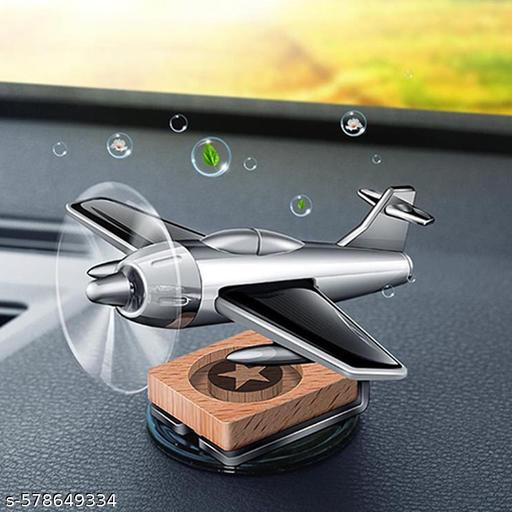 partizano LAVNDER AIR FRESHENER Car Freshener Diffuser Car Aroma Diffuser Air Freshener Perfume Solar Power | Car Dashboard Aeroplane Decoration With Perfume silver Black
