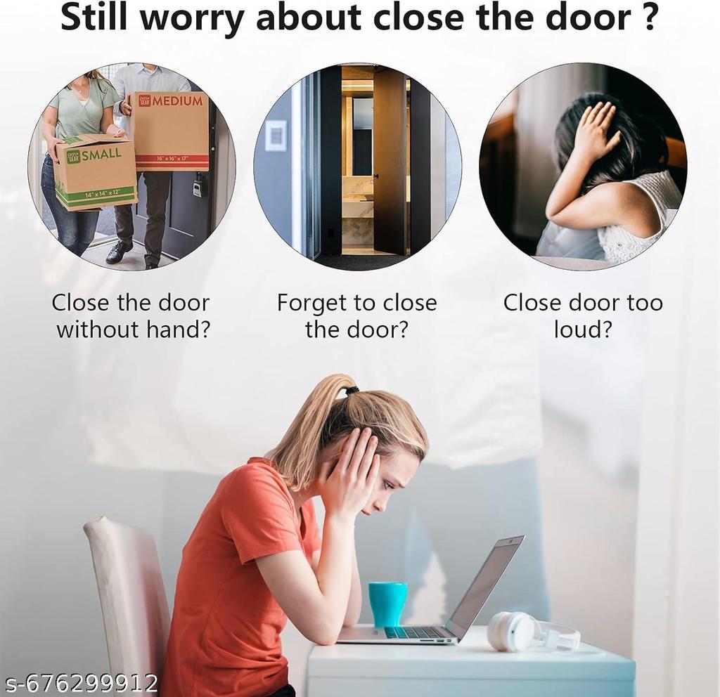 Spinfluencs Heavy-Duty Spring Door Closer | Automatic Self-Closing Door Kit | Adjustable Speed, Easy Install, for Residential & Light Commercial Use | Door Closer for Home & Office