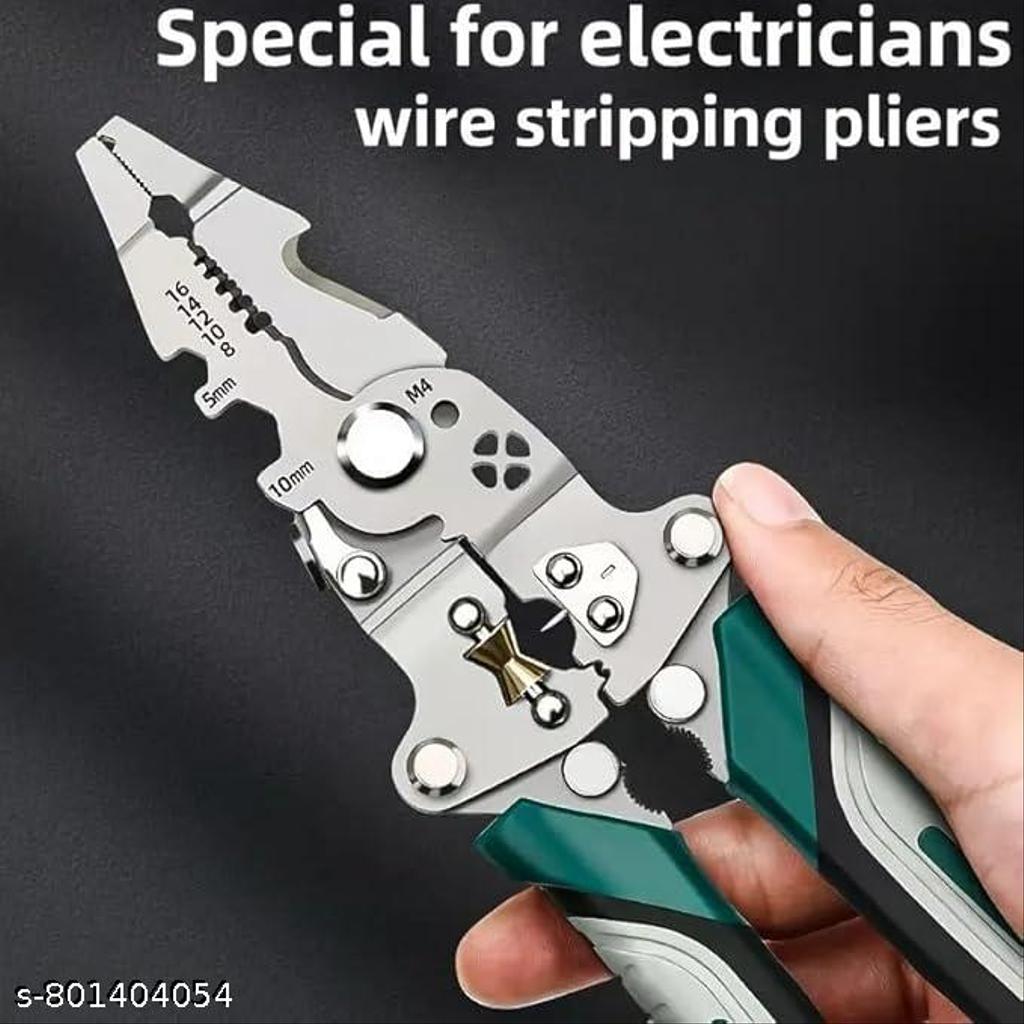 Multifunction Stainless Steel Wire Stripper/Wire Crimping Tool, Wire Cutter, Wire Crimper, Cable Stripper, Wiring Tools