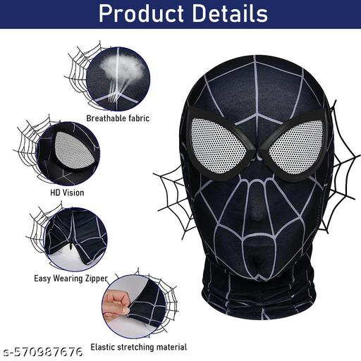 3D Spiderman Mask for Kids and Adults Superhero Cosplay Costume Mask with Lenses Role Play Halloween Christmas Masquerade