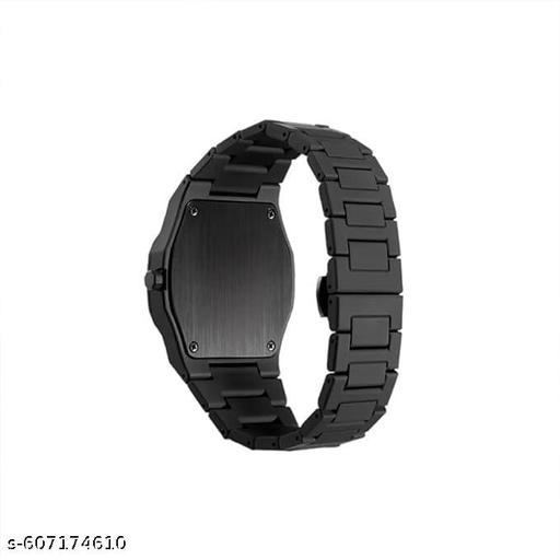 Arabic Stylish Analog WristWatch Black Matte