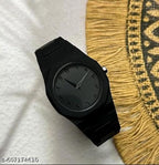 Arabic Stylish Analog WristWatch Black Matte