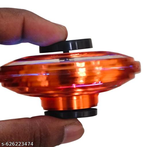 Mini UFO Spinner Flying Toy(RED), Magic Mini UFO Boomerang Mini Pro Flying Spinner Fidget Toys for Boys Girls, Kids Adult Indoor Outdoor USB Rechargeable Built-in RGB Lights(RED, Pack of 1)