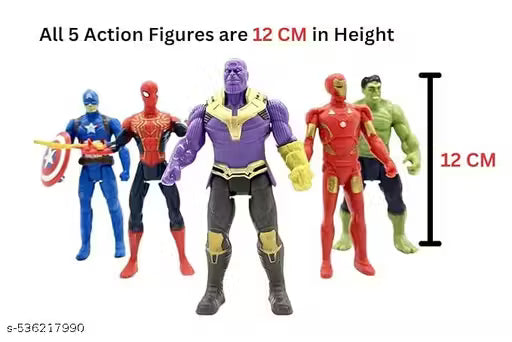 Camin  Superhero Action Figure Toy Set of 5 Superheroes Toys | Action Figure Toys of 5
