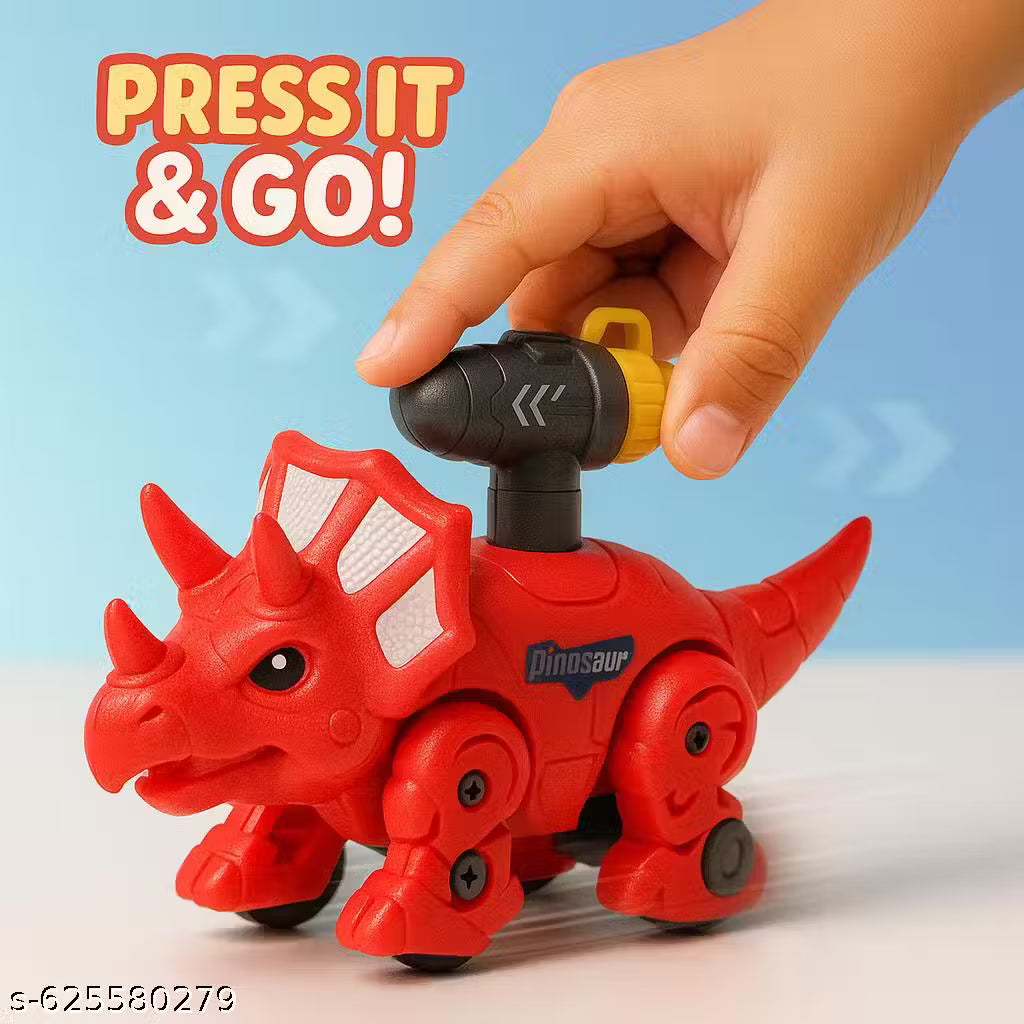 (Pack of -4) Monster Truck Toys for Kids Friction Powered Monster Truck Car Toy for Baby Push & Go Toys 4wd Monster Truck