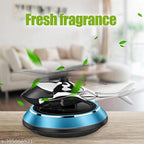 Solar Powered Car Perfume Diffuser/Dispenser | Helicopter Design, Auto Rotation Fan | For Car Dashboard