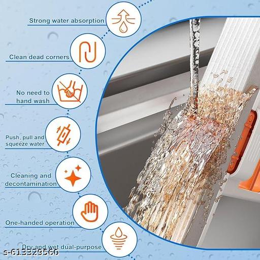 Multi-Functional Mini Mop – Retractable Wet & Dry Cleaner for Home, Kitchen & Bathroom