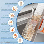 Multi-Functional Mini Mop – Retractable Wet & Dry Cleaner for Home, Kitchen & Bathroom