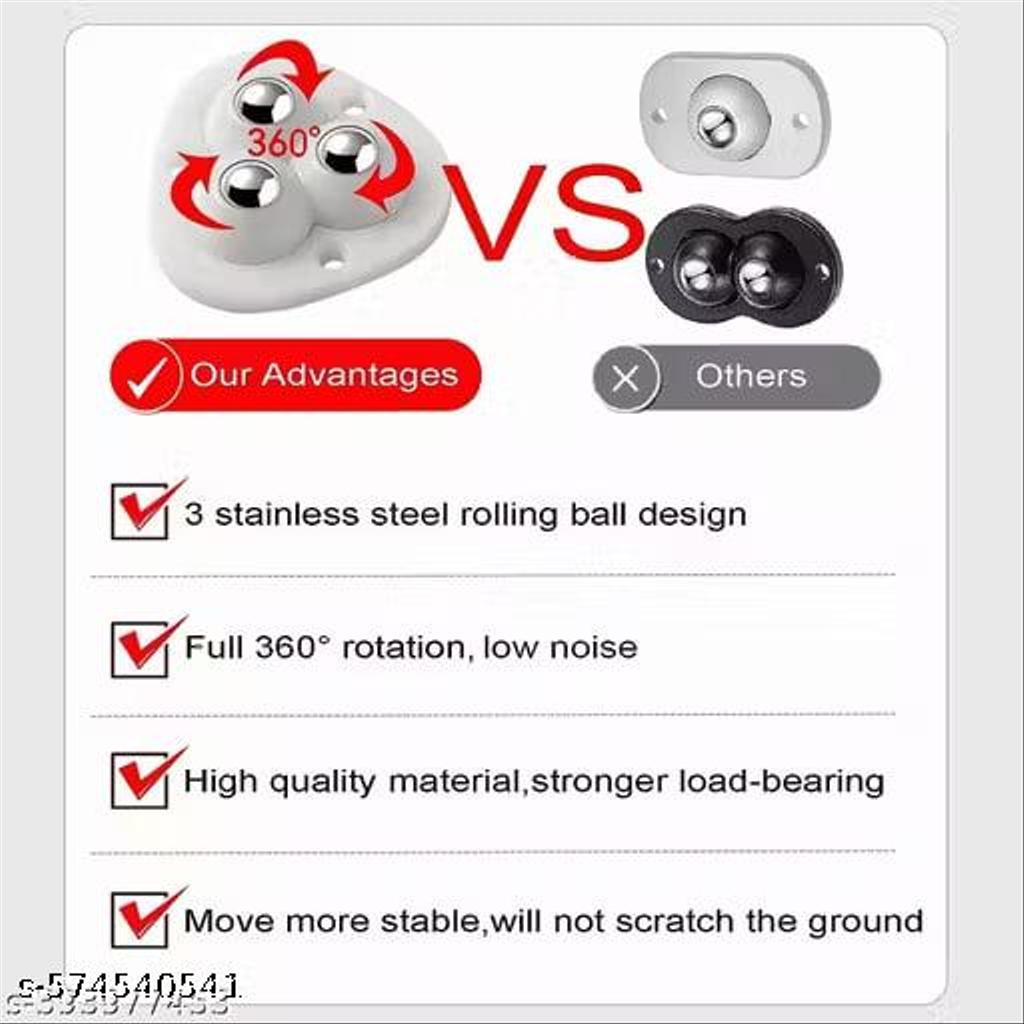 Caneuf Appliance Slider for Kitchen Countertop, Self Adhesive Mini Caster Wheels, 360 Degree Swivel Wheels 16PCS