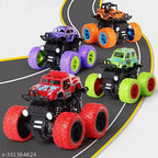 (Pack of -4) Monster Truck Toys for Kids Friction Powered Monster Truck Car Toy for Baby Push & Go Toys 4wd Monster Truck
