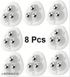 Self Adhesive Mini Swivel Casters Wheels,Triangle Caster W heel, Universal Wheels at The Bottom of The Storage Bo x, Swivel Caster Wheels 360 Degree Rotation Pulley for Furniture Various Storage Boxes (8 PCS)