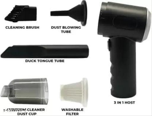 3-in-1 Portable Car Vacuum Cleaner – Wireless Handheld & Rechargeable